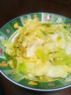 我が家の減塩 キャベツの甘酢炒め-レシピのメイン写真