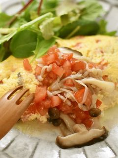 塩こうじきのこで簡単きのこオムレツ☆-レシピのメイン写真