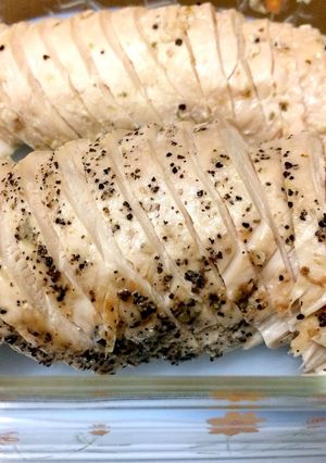鶏胸肉de無添加ハム-レシピのメイン写真