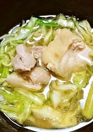 楽ちんな切り方鶏ねぎ汁-レシピのメイン写真