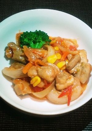 鶏肉のケチャップ炒め-レシピのメイン写真
