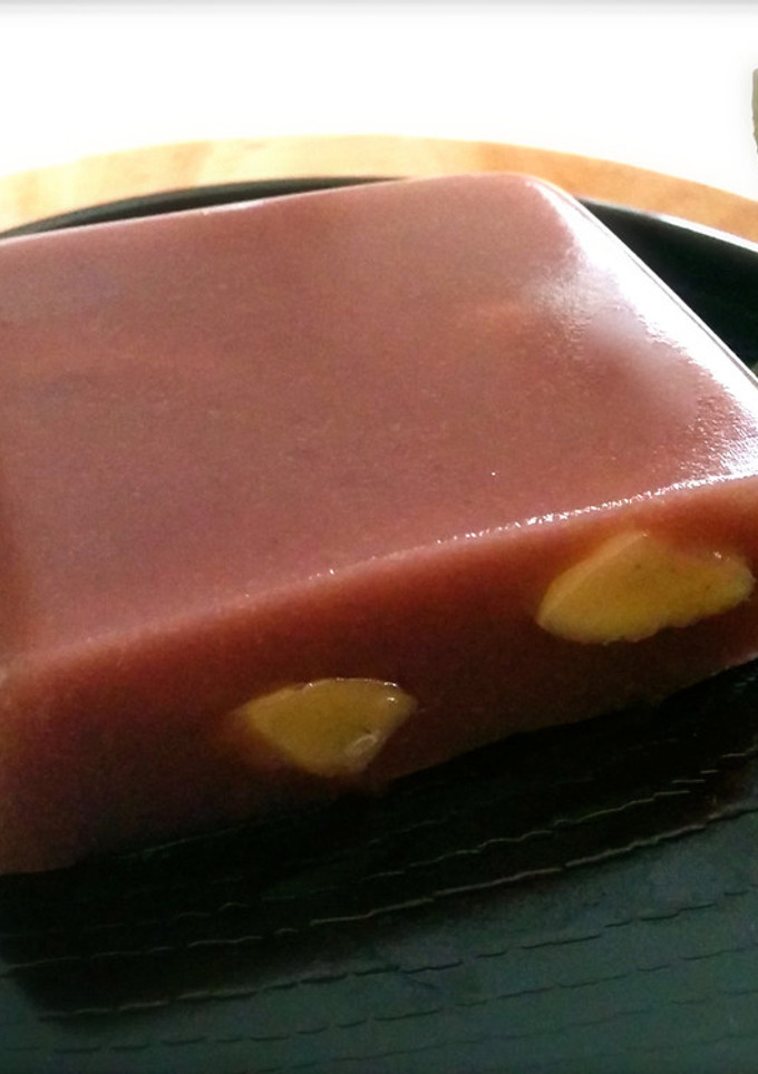 栗と小豆の滑らかもっちり葛羊羹-レシピのメイン写真