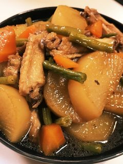 簡単!大根と手羽中煮-レシピのメイン写真