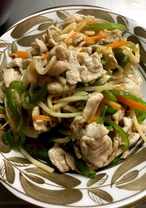 豚バラしゃぶしゃぶ用で青椒肉絲！-レシピのメイン写真