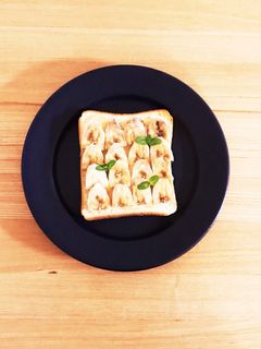 メープルクリームチーズのバナナトースト-レシピのメイン写真