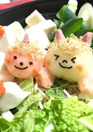 節分 大根おろしアートで鬼さん鍋-レシピのメイン写真