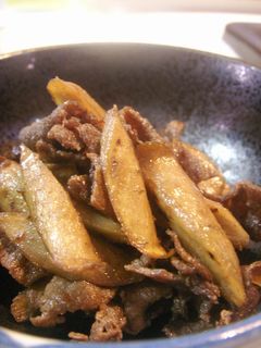 ごぼうと牛肉のささっと炒め煮-レシピのメイン写真