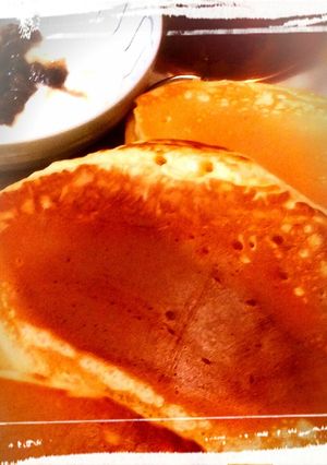 朝食もちっとパンケーキ-レシピのメイン写真