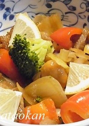 インスタ映えのする豚肉と野菜のレモン煮-レシピのメイン写真
