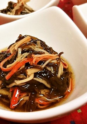 ヘルシー【もずくとカニカマのポン酢和え】-レシピのメイン写真