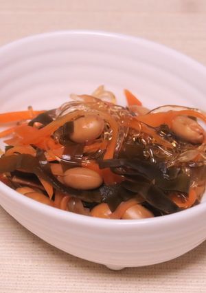 大豆とＷゼロ麺のサッと煮-レシピのメイン写真