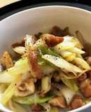 簡単！あまった鶏皮で☆鶏皮ネギ炒め♪