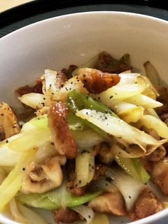 簡単!あまった鶏皮で☆鶏皮ネギ炒め♪-レシピのメイン写真