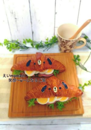 クロワンサンド☆キャラパン-レシピのメイン写真