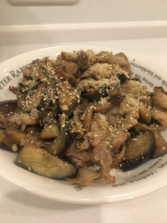 ナスと豚肉のニンニク味噌炒め-レシピのメイン写真