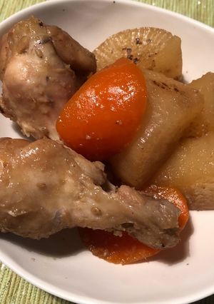 大根と手羽元のこっくり煮-レシピのメイン写真