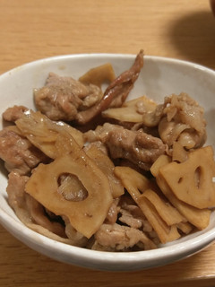 豚こまと蓮根の甘辛煮-レシピのメイン写真