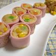 おさかなソーセージで♬彩りポテトサラダ巻
