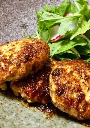ふわっふわ！豆腐と豚肉の豆腐ハンバーグ-レシピのメイン写真