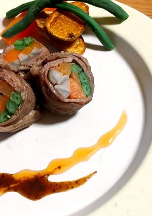 牛肉のカラフル野菜巻-レシピのメイン写真