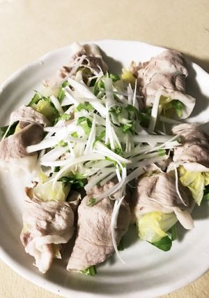 豚しゃぶの野菜巻-レシピのメイン写真