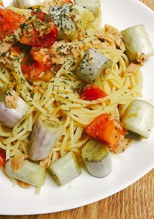 フルーツトマトとブライドのペペロンチーノ-レシピのメイン写真