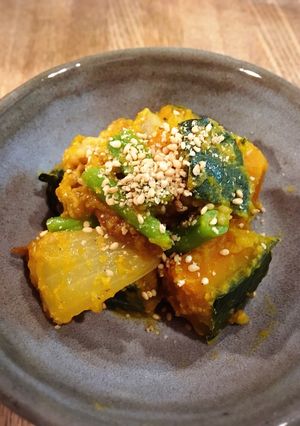 かぼちゃの胡麻味噌煮☆-レシピのメイン写真
