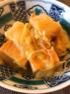 厚揚げの長ネギあんかけ!-レシピのメイン写真