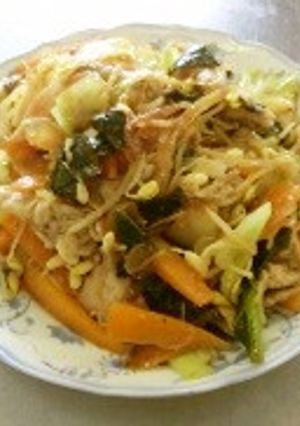 プチヴェールの肉野菜炒め～秋葉区～-レシピのメイン写真