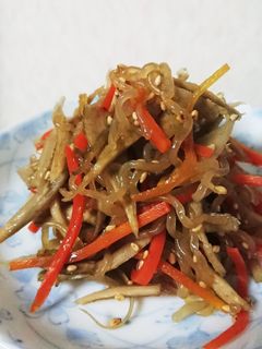 レンジのみ★簡単きんぴらごぼう-レシピのメイン写真