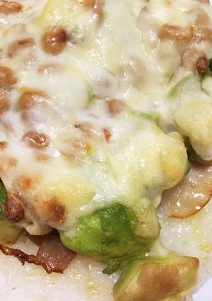 アボカドと納豆のライスピザ！-レシピのメイン写真
