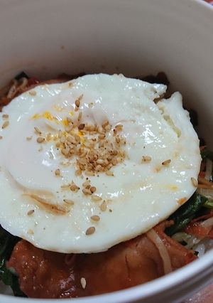 焼豚＆味噌カツソース☆和風ビビンバ丼弁当-レシピのメイン写真