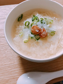 あったか梅おろしそうめん-レシピのメイン写真
