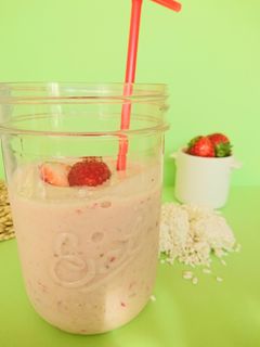 甘酒イチゴシェイク-レシピのメイン写真