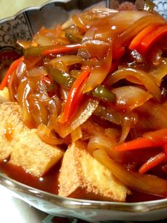 厚揚げの酢豚風あんかけ-レシピのメイン写真
