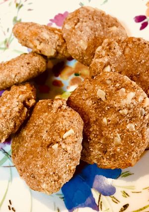 糖質オフ♫バナナ胡桃おからだけクッキー-レシピのメイン写真