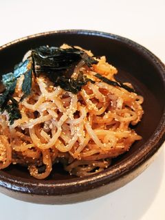 糸こんにゃく明太マヨ炒め-レシピのメイン写真