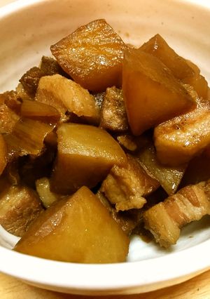大根と豚バラの炒め煮-レシピのメイン写真
