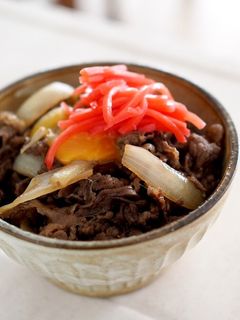 簡単!炒めて作る牛丼-レシピのメイン写真