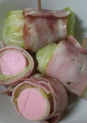 魚肉ソ－セジで簡単♪ロ－ルキャベツ-レシピのメイン写真