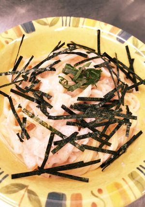 簡単たらこクリームパスタ-レシピのメイン写真