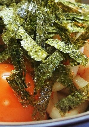 簡単極！釜玉明太子うどん-レシピのメイン写真