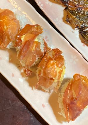 ☆ハモンセラーノで炙り生ハムむすび-レシピのメイン写真