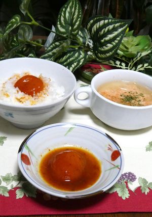 食べる琥珀（コハク）❀卵黄のキムチ漬け🥚-レシピのメイン写真