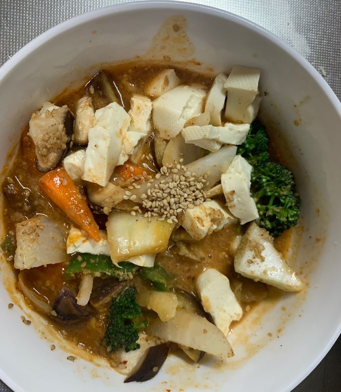 肉無豆腐コク旨クリーミー麻婆味野菜炒め-レシピのメイン写真