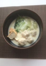 すりみ団子と鶏団子の豆乳鍋-レシピのメイン写真