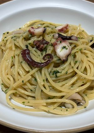 タコと大葉と柚子胡椒のパスタ-レシピのメイン写真