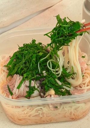 たっぷり大葉と冷しゃぶの塩だれそうめん-レシピのメイン写真