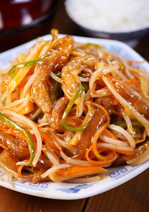 もやし野菜炒めのとろとろ酢豚😋-レシピのメイン写真