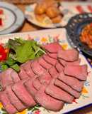 炊飯器でローストビーフ&オニオンソース